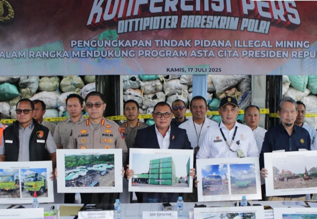 Dirtipidter Mabes Polri Bongkar Tambang Ilegal Batu Bara di Kawasan Konservasi IKN